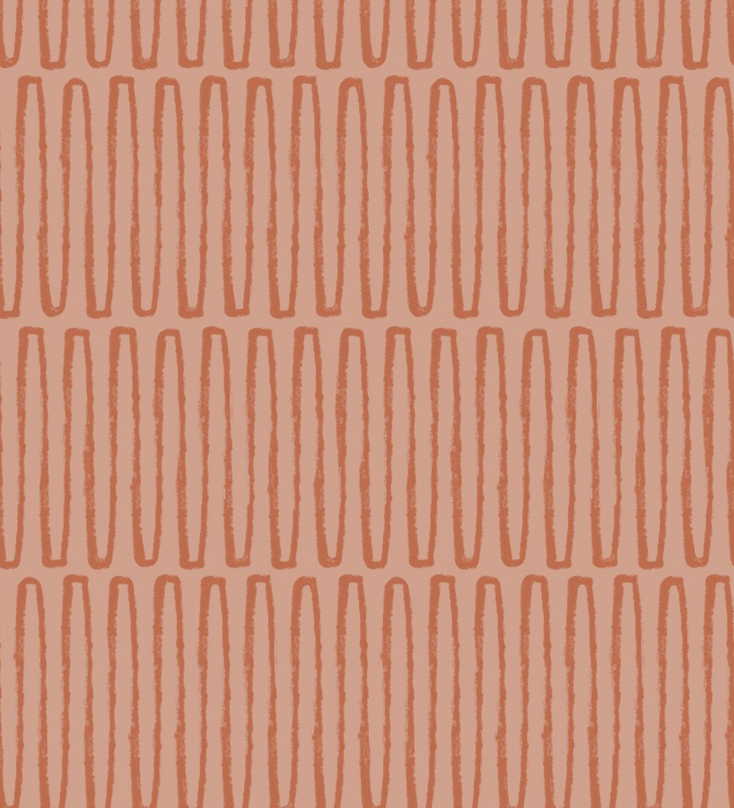 Papel pintado étnico diseño geométrico africano tonos canela   Barak 682040