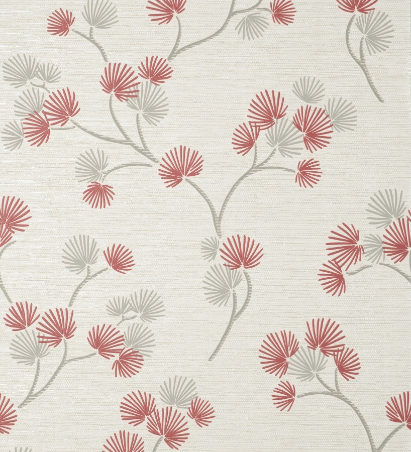 Papel pintado de flores japonesas rojas  Evolet Garden 682376