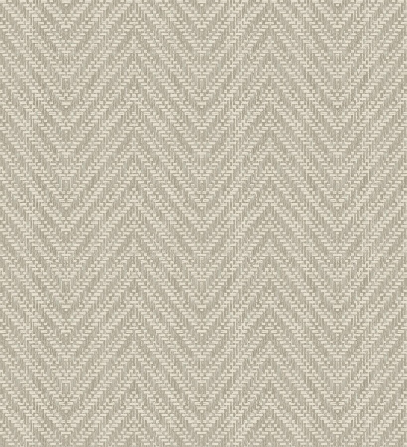 Papel pintado de espigas efecto fibra vegetal tonos camel y beige  Mumbai Wide 682459