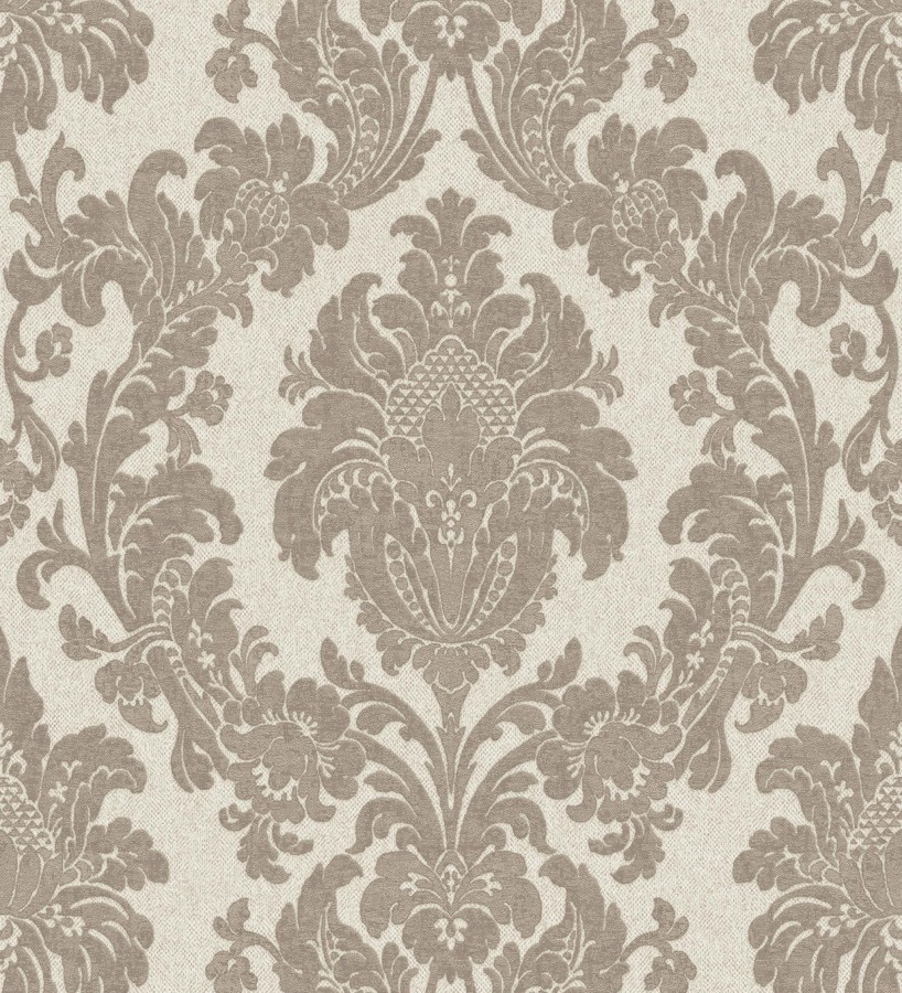 Papel pintado damasco clásico efecto entelado con textura en relieve  Milano Legacy 682836