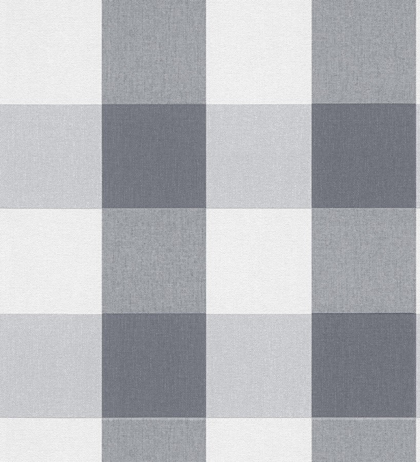 Papel pintado cuadros escoceses tonos grises y blanco estilo inglés  Connor 451842