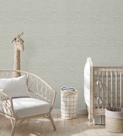 Papel pintado liso efecto fibra vegetal Graham Hall 679776