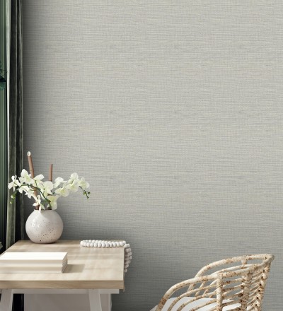 Papel pintado liso efecto fibra vegetal Graham Hall 679776