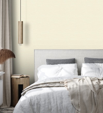 Papel pintado liso efecto fibra vegetal Graham Hall 679777