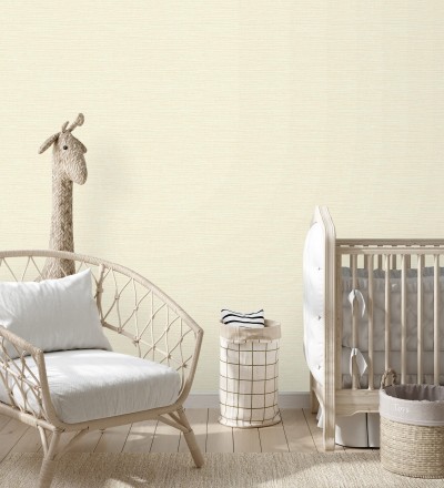 Papel pintado liso efecto fibra vegetal Graham Hall 679777