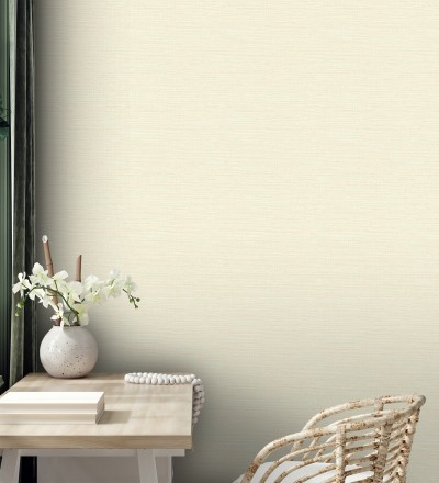 Papel pintado liso efecto fibra vegetal Graham Hall 679777
