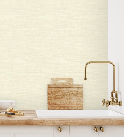 Papel pintado liso efecto fibra vegetal Graham Hall 679777