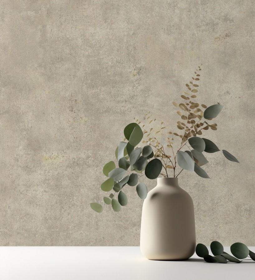 Papel pintado efecto de microcemento textura áspera  Mineral Shade 682764