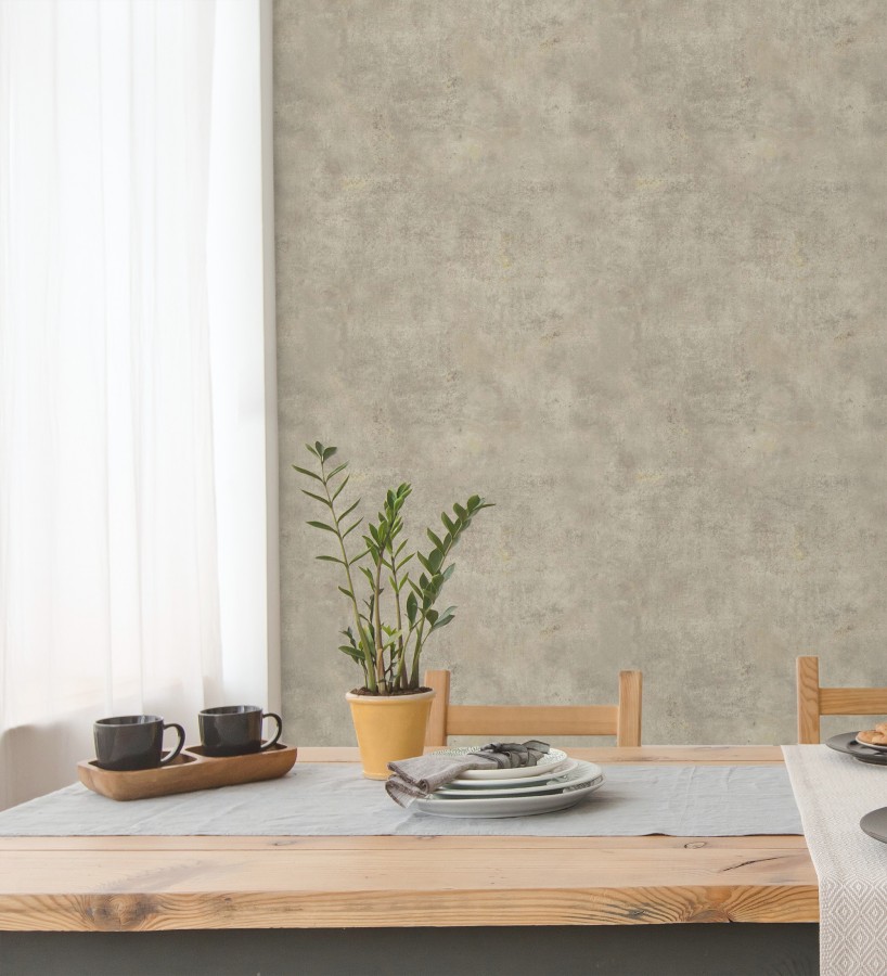 Papel pintado efecto de microcemento textura áspera  Mineral Shade 682764