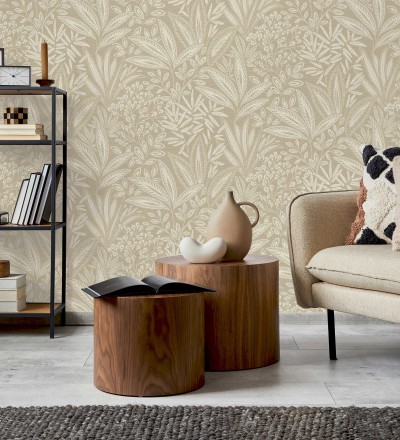 Papel pintado de hojas botánicas exóticas Jewel Blossom 682932