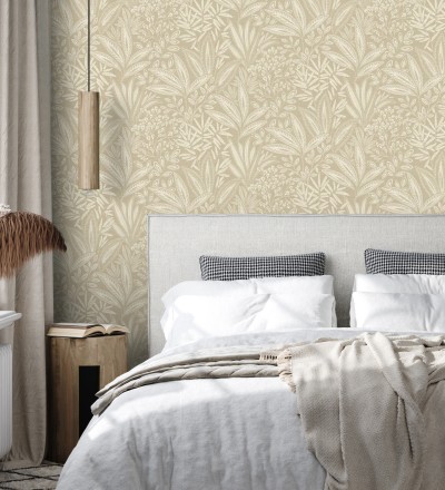 Papel pintado de hojas botánicas exóticas Jewel Blossom 682932
