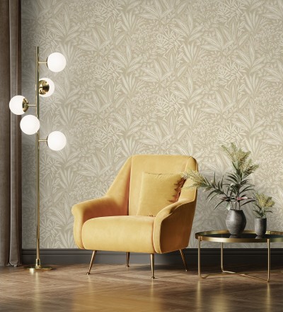 Papel pintado de hojas botánicas exóticas Jewel Blossom 682932