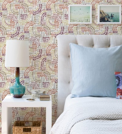 Papel pintado con mosaico abstracto Honiton Mosaic 682958