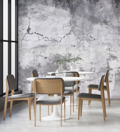 Papel pintado mural imitación pared agrietada para estilo industrial Industrial Charm 683201