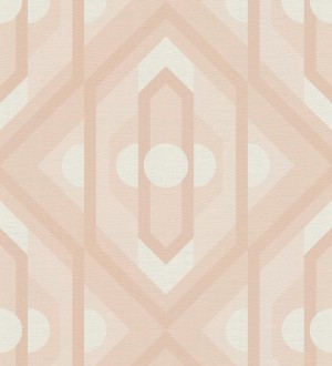 Papel pintado geométrico retro con formas angulares Caleido Pop 683326