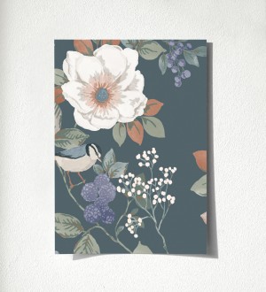 Muestra de papel pintado Caramel Rose 683360 Caramel Rose 500683360