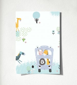 Muestra de papel pintado Safari Buddies 683265 Safari Buddies 500683265