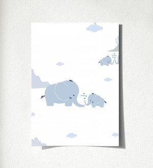 Muestra de papel pintado Baby Elephants 683273 Baby Elephants 500683273