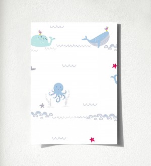 Muestra de papel pintado Ocean Friends 683274 Ocean Friends 500683274