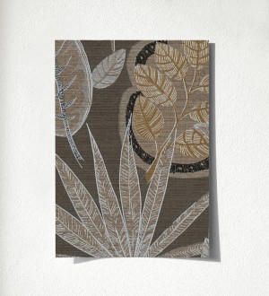 Muestra de papel pintado Kenya Leaves 683305 Kenya Leaves 500683305