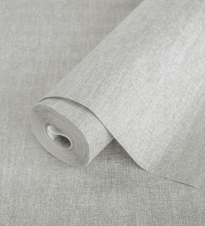 Papel pintado efecto lino texturizado Leicester 681021