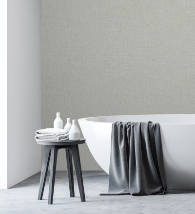 Papel pintado efecto lino texturizado Leicester 681021