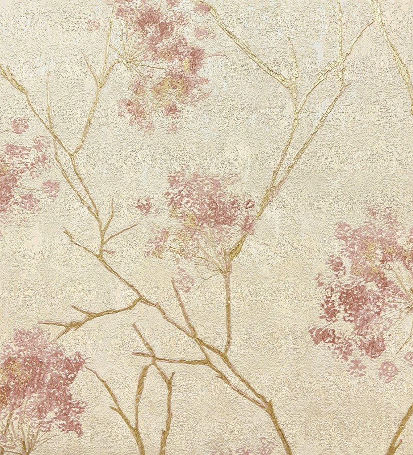 Papel pintado de flores tonos nacarados y brillantes  Shiny Bloom 682937