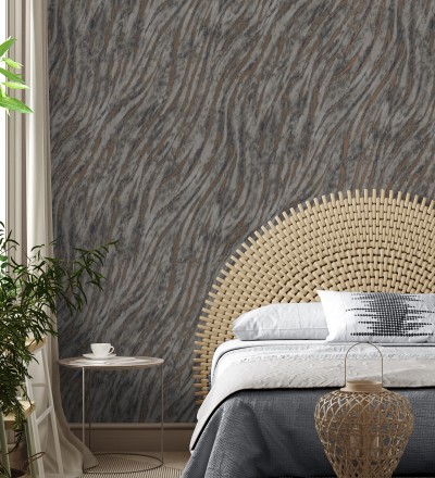 Papel pintado animal print con textura sofisticada Desert Silk 683555