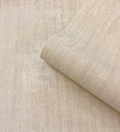 Papel pintado con efecto textil entrelazado en relieve tonos beige oscuro Liss Thread 683575