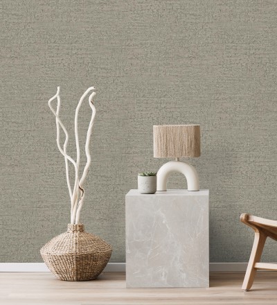 Papel pintado con textura de piedra natural en tonos visón Onyx Mineral 683605