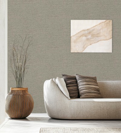 Papel pintado con textura de piedra natural en tonos visón Onyx Mineral 683605