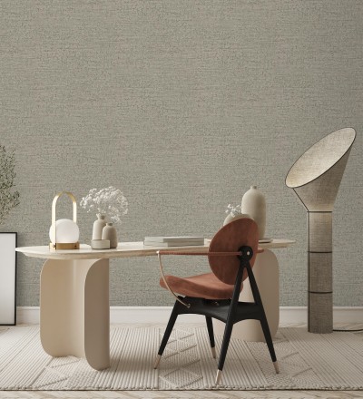 Papel pintado con textura de piedra natural en tonos visón Onyx Mineral 683605