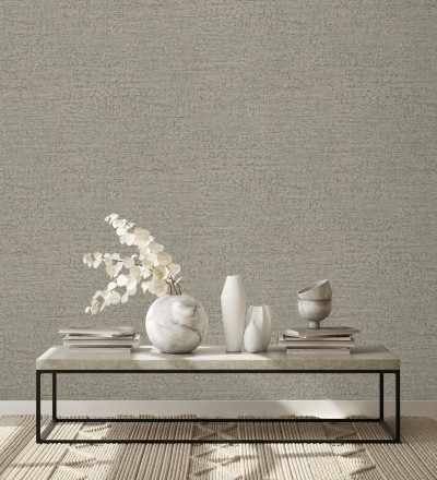 Papel pintado con textura de piedra natural en tonos visón Onyx Mineral 683605