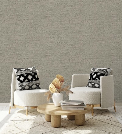 Papel pintado con textura de piedra natural en tonos visón Onyx Mineral 683605