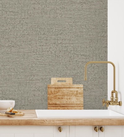 Papel pintado con textura de piedra natural en tonos visón Onyx Mineral 683605