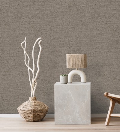 Papel pintado con textura de piedra natural en tonos marrones Onyx Mineral 683606