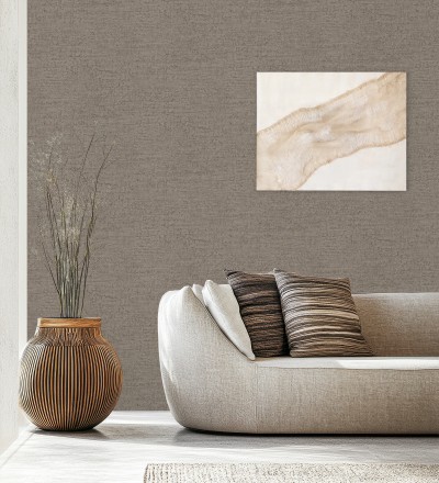 Papel pintado con textura de piedra natural en tonos marrones Onyx Mineral 683606
