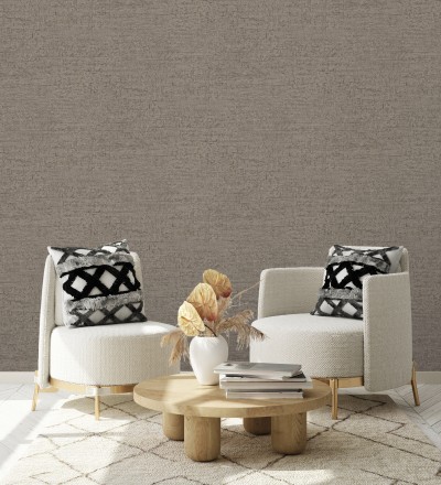 Papel pintado con textura de piedra natural en tonos marrones Onyx Mineral 683606