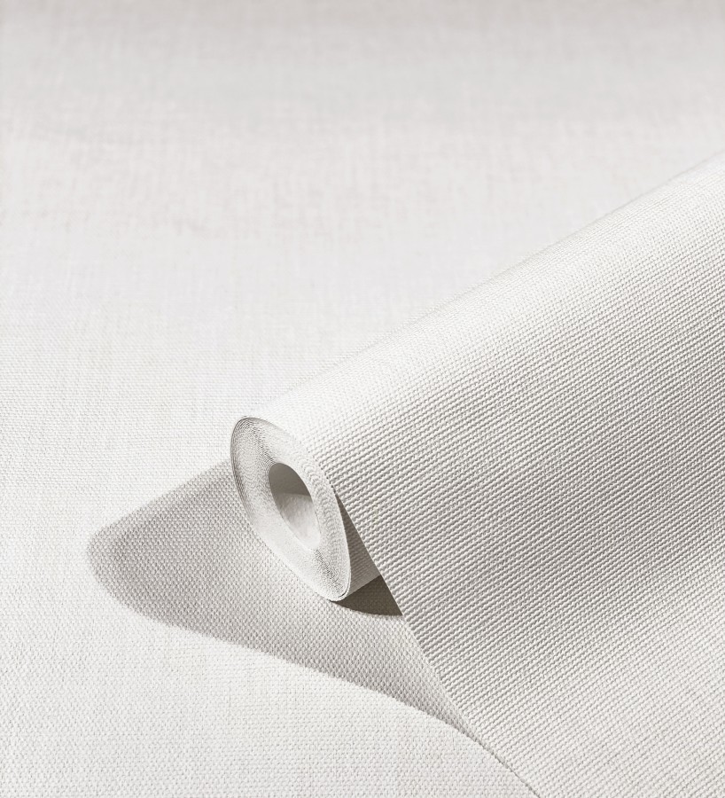 Papel pintado efecto textil blanco roto con textura en relieve  Renzo Texture 128788