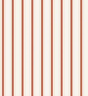 Papel pintado rayas clásicas finas rojas Albert Stripes 128332