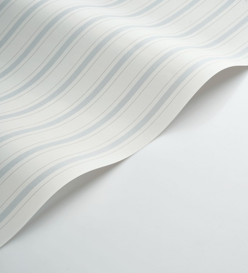 Papel pintado rayas clásicas finas azul  Albert Stripes 126496