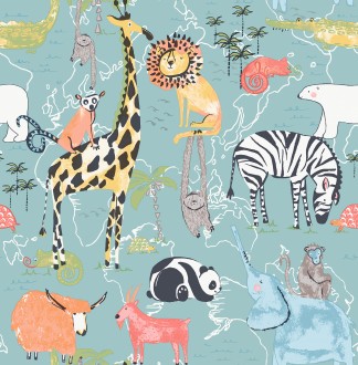 Papel pintado A Street Prints World of Imagination DL27541